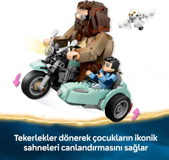 Lego Harry Potter Hagrid Ve Harry’Nin Motosiklet Yolculuğu 76443-9 Yaş Ve Üzeri Çocuklar Ve Yetişkin - Resim 8