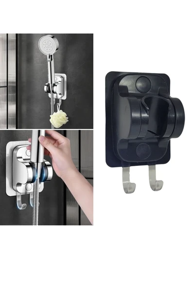 Duş Başlık Tutucu Yapışkanlı Duş Başlığı Tutucu Ayarlanabilir Duş Başlığı Tutucu Delme Gerektirmez - 6