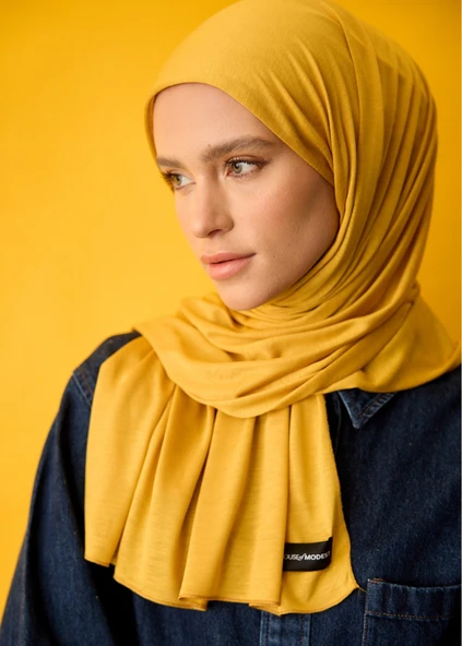 Tesettür Şal - Hardal ürün görseli 1