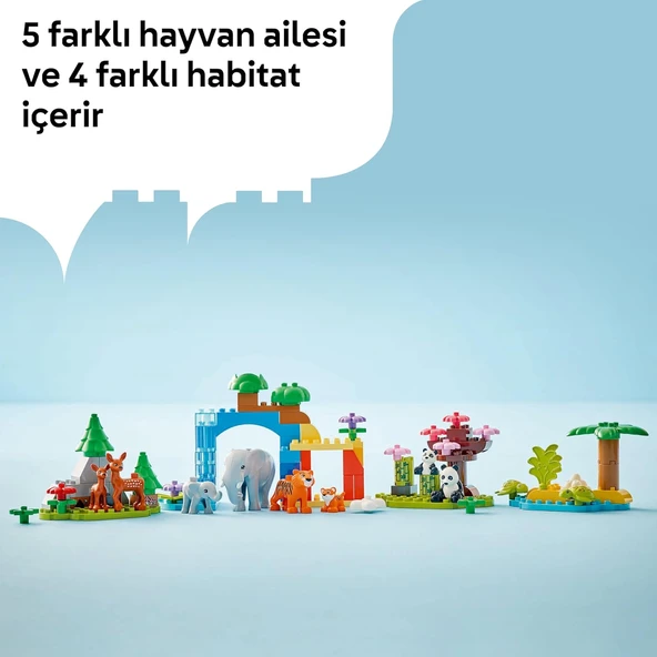 Lego Duplo Kasabası 3’Ü 1 Arada Vahşi Hayvan Aileleri 10446-2 Yaş Ve Üzeri Çocuklar Için Eğitici Ve - Resim 8