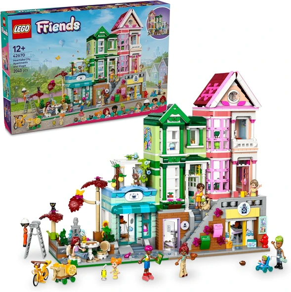 Lego Friends Heartlake City Daireleri Ve Mağazaları 42670-12 Yaş Ve Üzeri Genç Kız Ve Erkekler Için ürün görseli 1