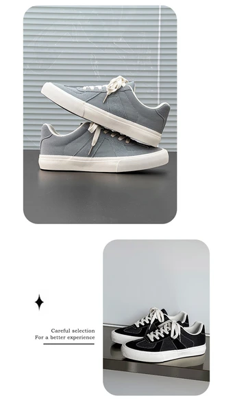 Erkek Kanvas Ayakkabı (Siyah) - Resim 8