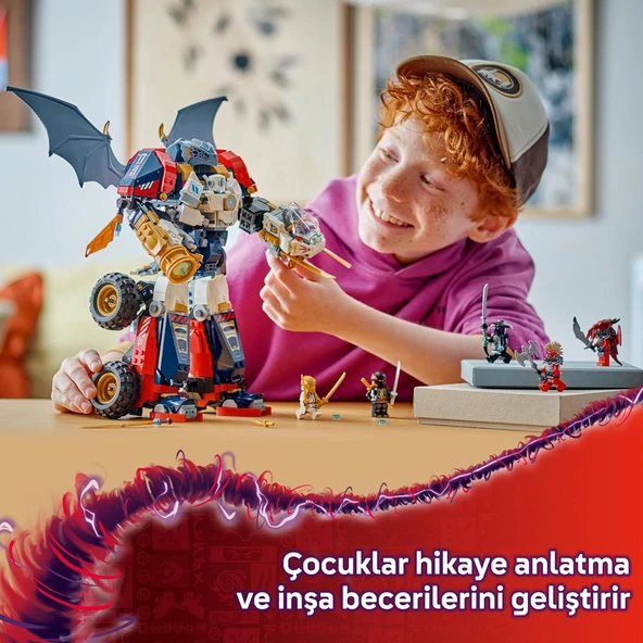 Lego Ninjago Zane’In Ultra Kombo Mech’I 71834-9 Yaş Ve Üzeri Çocuklar Için Araba, Jet Ve Ejderha İçe - Resim 8