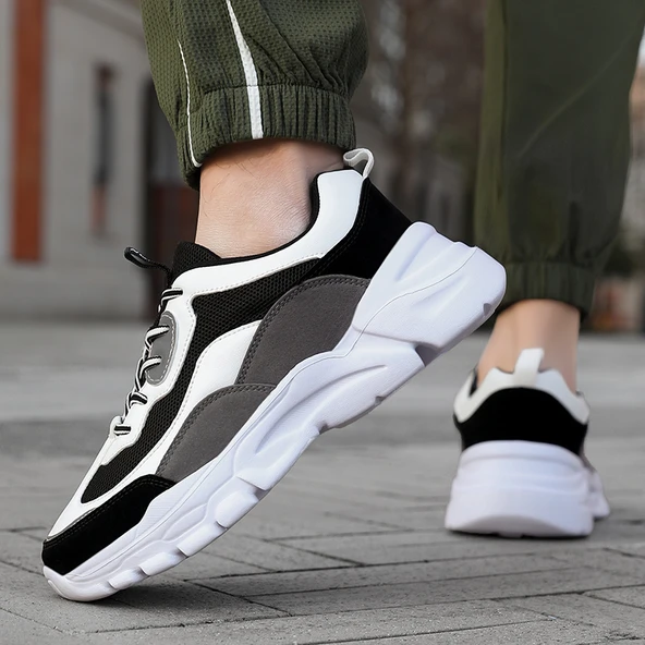 Unisex Günlük Spor Ayakkabı (Siyah - Yeşil-5) - 4