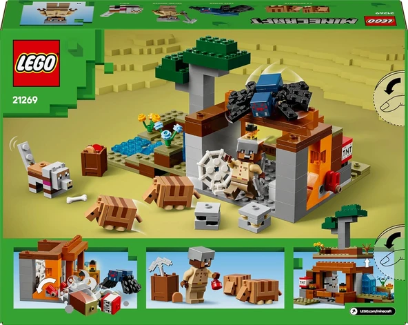 Lego Minecraft Armadillo Maden Keşfi 21269 – 8 Yaş Ve Üzeri Erkek Ve Kız Çocuklar Için Mağara Örümce - Resim 4