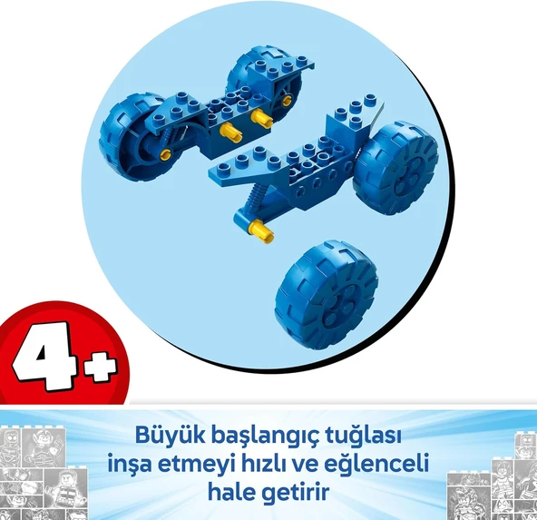 Lego Marvel Spidey Ve İnanılmaz Arkadaşları Spidey Ekibi Dinozor Kamyonlu Kurtarma 11199-4 Yaş Ve Üz - Resim 7