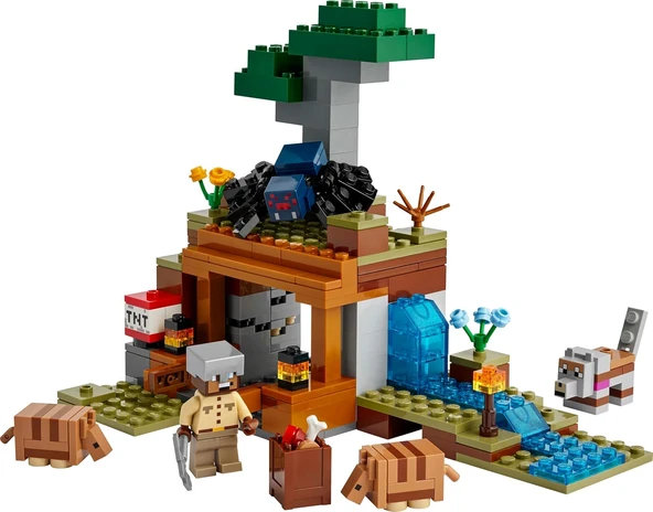 Lego Minecraft Armadillo Maden Keşfi 21269 – 8 Yaş Ve Üzeri Erkek Ve Kız Çocuklar Için Mağara Örümce - Resim 2