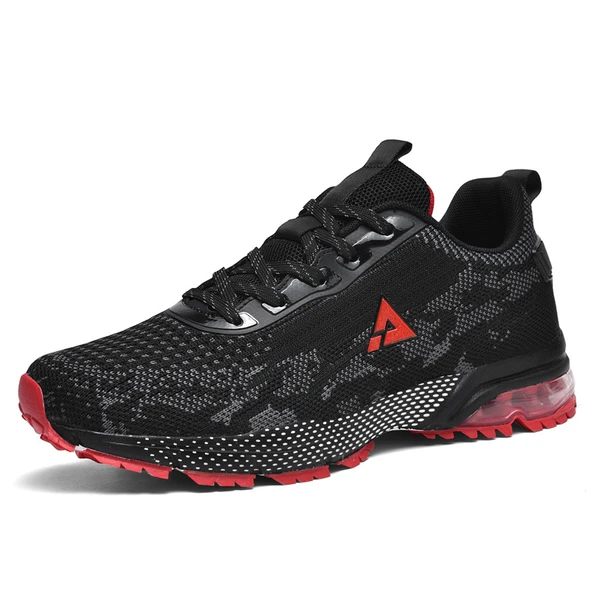 Unisex Spor Ayakkabı (Siyah - Kırmızı)