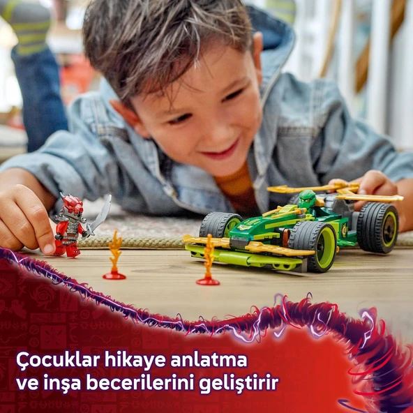 Lego Ninjago Lloyd’Un Çek-Bırak Yarış Arabası 71828-7 Yaş Ve Üzeri Çocuklar Için Yaratıcı Oyuncak Ya - Resim 8