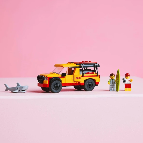 Lego City Cankurtaran Kamyoneti 60453-6 Yaş Ve Üzeri Çocuklar Için 2 Minifigür Ve Köpek Balığı Figür - Resim 6