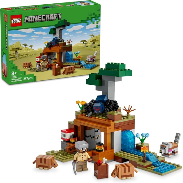 Lego Minecraft Armadillo Maden Keşfi 21269 – 8 Yaş Ve Üzeri Erkek Ve Kız Çocuklar Için Mağara Örümce ürün görseli 1