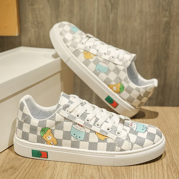 Erkek Kanvas Sneaker (Beyaz)
