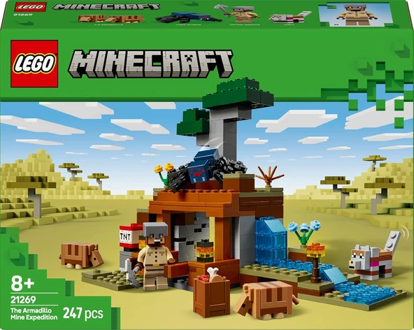 Lego Minecraft Armadillo Maden Keşfi 21269 – 8 Yaş Ve Üzeri Erkek Ve Kız Çocuklar Için Mağara Örümce - Resim 3