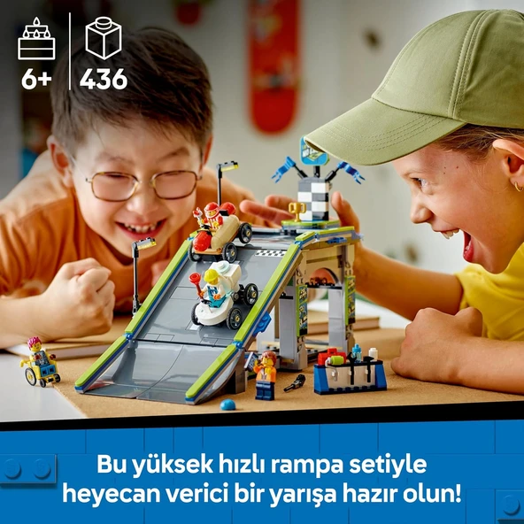 Lego City Senin Kuralların: Yarış Arabası Rampa Parçası 60460-6 Yaş Ve Üzeri Çocuklar Için Sürücü Mi - Resim 5