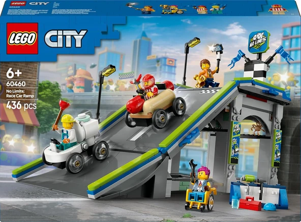 Lego City Senin Kuralların: Yarış Arabası Rampa Parçası 60460-6 Yaş Ve Üzeri Çocuklar Için Sürücü Mi - Resim 3