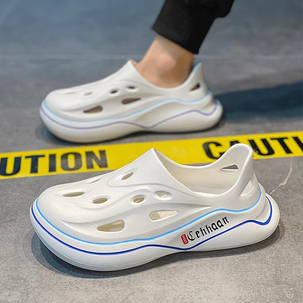Erkek Terlik Sandalet (Beyaz-2)