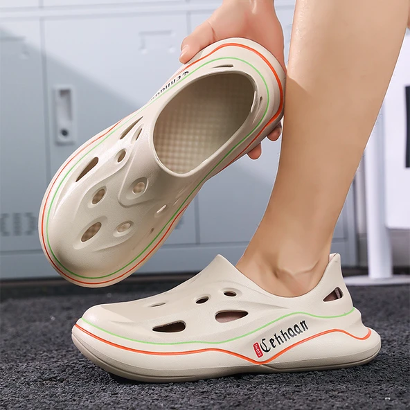 Erkek Terlik Sandalet (Haki-1) - 5