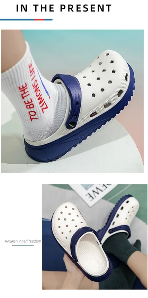 Çocuk Terlik Sandalet - Kalın Tabanlı (Kurşuni Beyaz Gri) - Resim 10