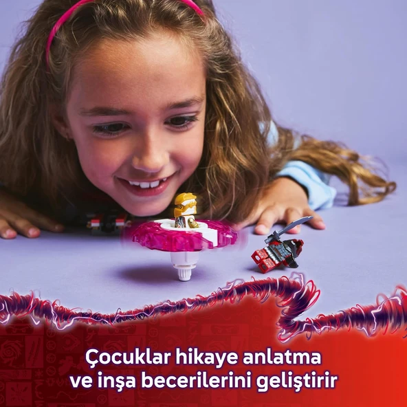 Lego Ninjago Sora’Nın Ejderha Spinjitzu Topacı 71824-6 Yaş Ve Üzeri Çocuklar Için 2 Ninja Minifigürü - Resim 8