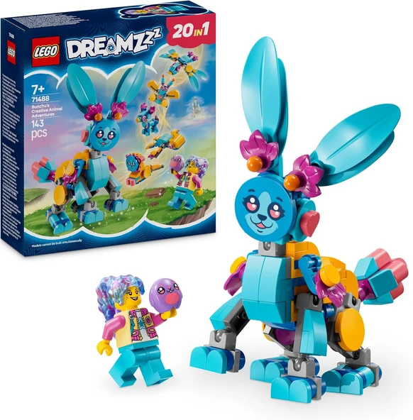 Lego Dreamzzz Bunchu’Nun Yaratıcı Hayvan Maceraları 71488-7 Yaş Ve Üzeri Çocuklar Için Oyuncak Tavşa ürün görseli 1