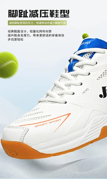 Unisex Badminton Ayakkabısı (Beyaz - Yeşil) - 8