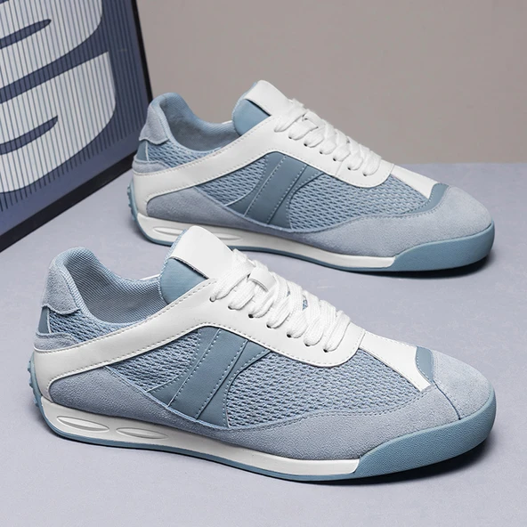 Erkek Günlük Örme Sneaker Ayakkabı (Mavi)