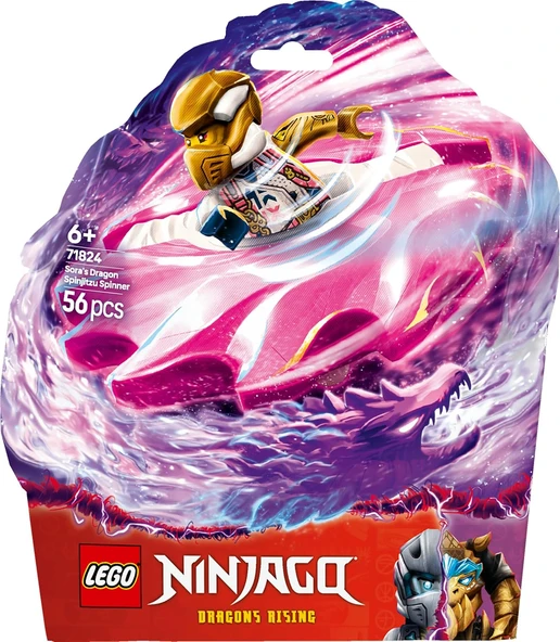 Lego Ninjago Sora’Nın Ejderha Spinjitzu Topacı 71824-6 Yaş Ve Üzeri Çocuklar Için 2 Ninja Minifigürü - Resim 3