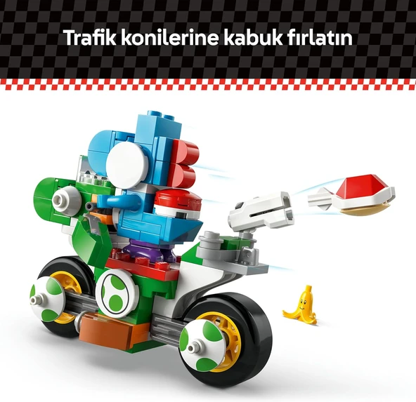Lego Super Mario: Mario Kart – Yoshi Bike 72031, 7 Yaş Ve Üzeri Erkek Ve Kız Çocukları Ve Oyuncular - Resim 8