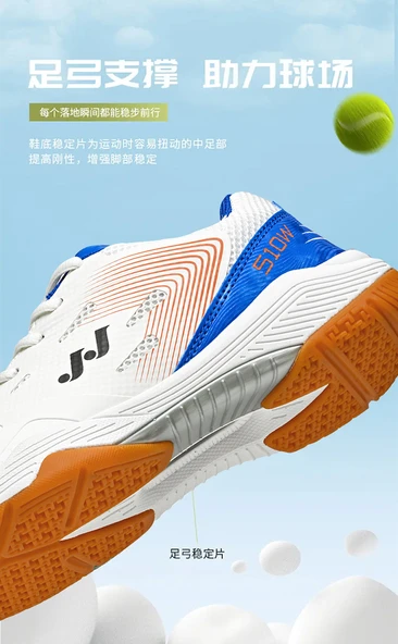 Unisex Badminton Ayakkabısı (Beyaz - Yeşil) - 9