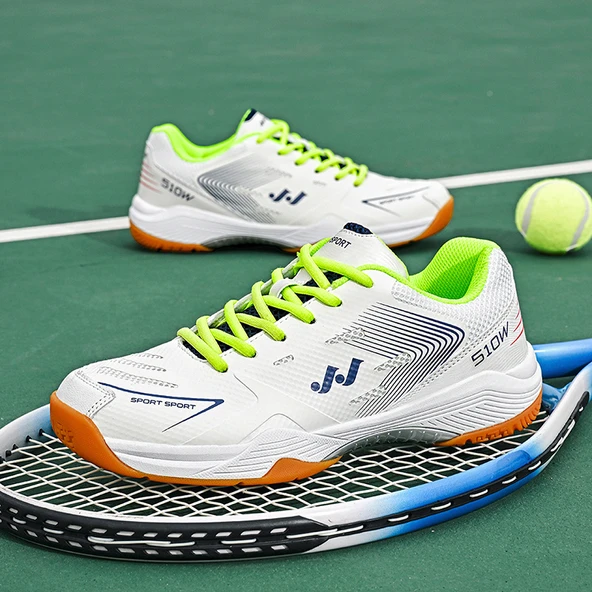 Unisex Badminton Ayakkabısı (Beyaz - Yeşil)