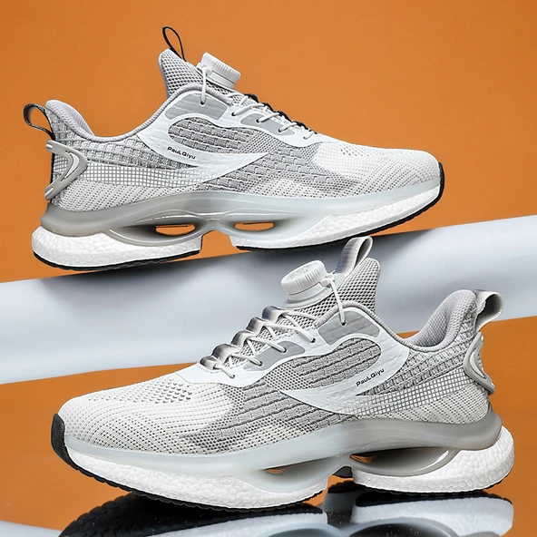 Erkek Günlük Spor Ayakkabı (Gri) - Resim 5