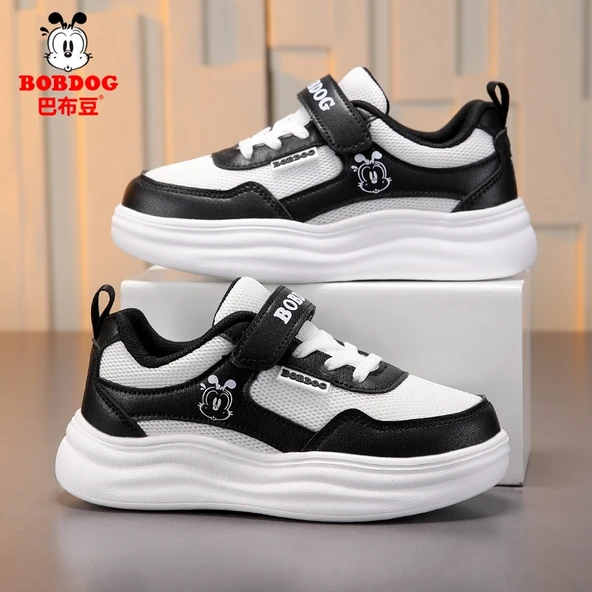 Unisex Çocuk Spor Ayakkabı (Beyaz - Siyah)