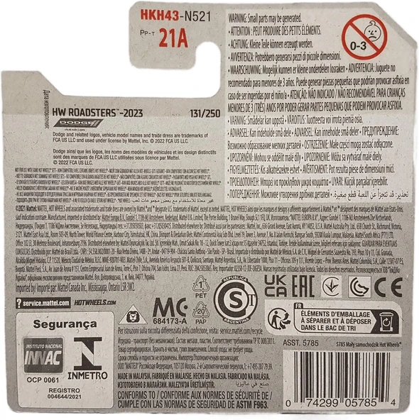 Hot Wheels - Dodge Viper Rt/10 - Hw Roadsters 7/10 - Hkh43 - Short Card - Sarı - Mattel 2023 - Resim 3