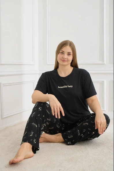 Mihra 50502-1121 Kadın Büyük Beden Pijama Takımı