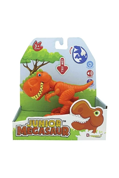 DRAGON TOYS 16916 JUNIOR MEGASAUR SESLİ VE IŞIKLI MİNİ T-REX - 2