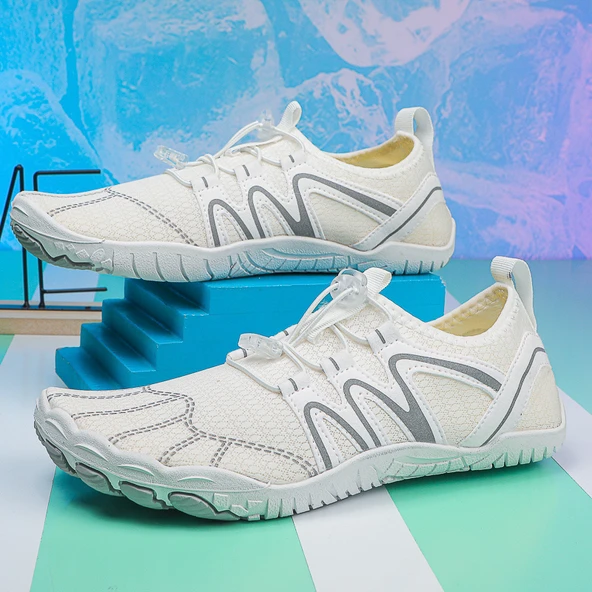 Unisex Spor Ayakkabı (Beyaz - Gri)