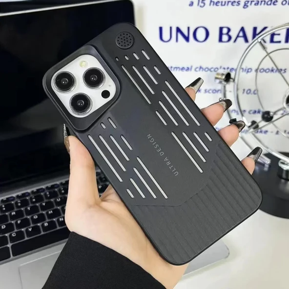 iPhone 14 Pro Lüks Kokulu Telefon Kılıfı Ultra Design Darbeye Dayanıklı Premium Kılıf ( Siyah ) - 2