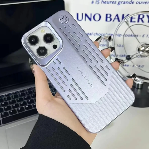 iPhone 14 Pro Lüks Kokulu Telefon Kılıfı Ultra Design Darbeye Dayanıklı Premium Kılıf ( Gri ) - 2