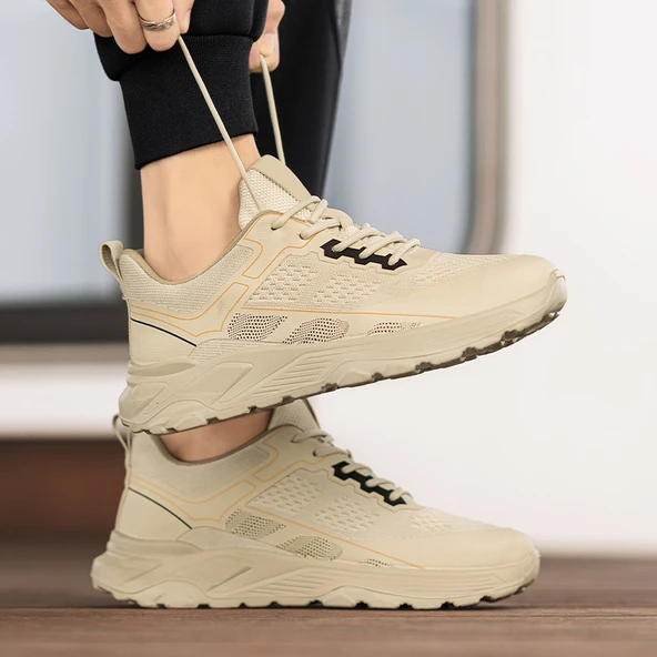 Erkek Günlük File Ayakkabı (Siyah) - Resim 4