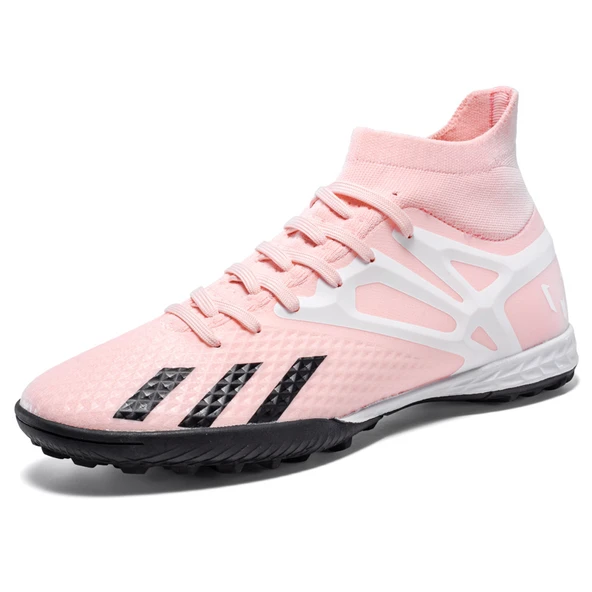 Unisex Çocuk Krampon Futbol Ayakkabısı (Pembe)