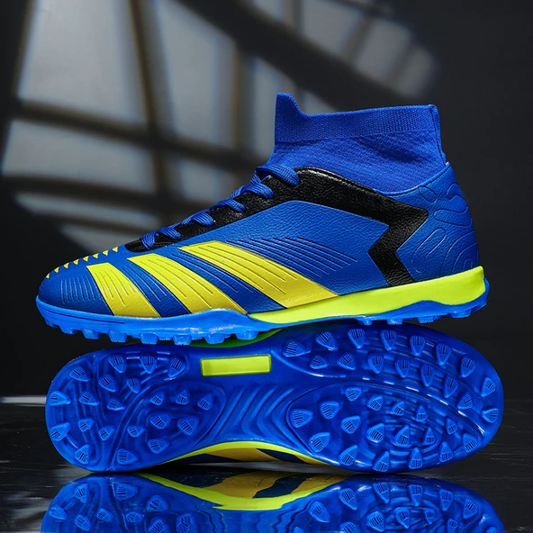 Unisex Kramponlu Futbol Ayakkabısı (Siyah Kramponlar) - Resim 6