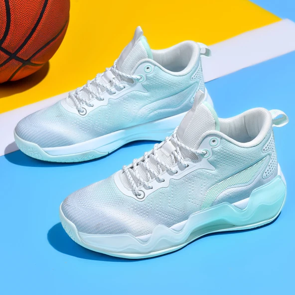 Unisex Basketbol Ayakkabısı (Beyaz - Açık Yeşil)