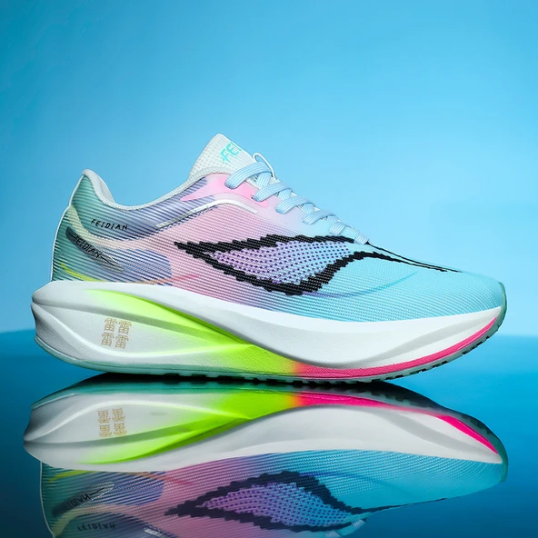 Unisex Yarış Ayakkabısı (Pembe - Mavi)