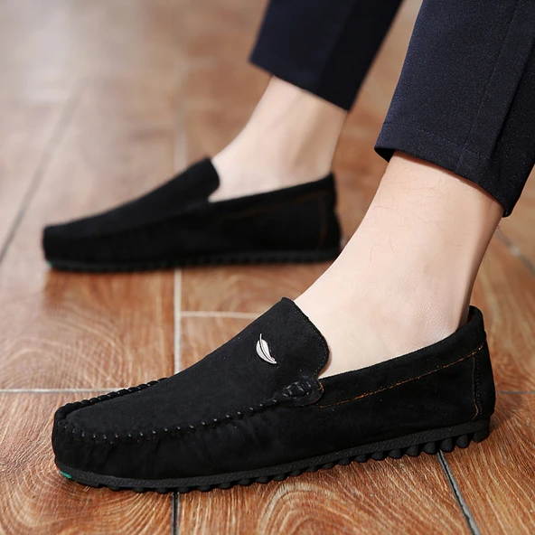 Erkek Günlük Giyim Loafer Ayakkabı (Siyah)