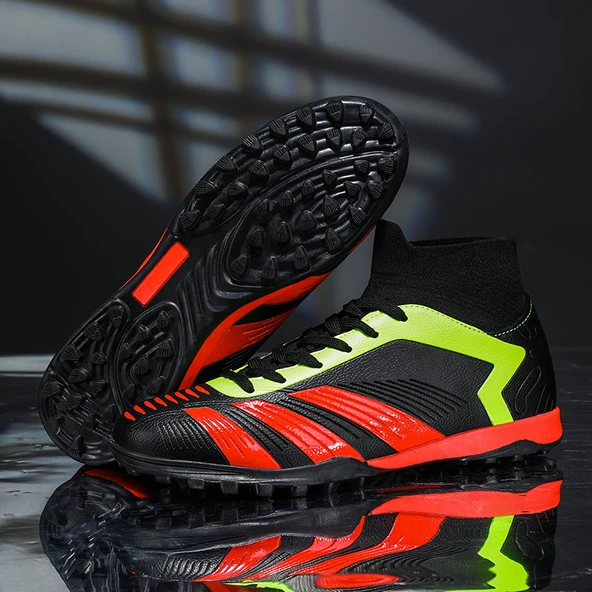 Unisex Kramponlu Futbol Ayakkabısı (Siyah Kramponlar) - Resim 9