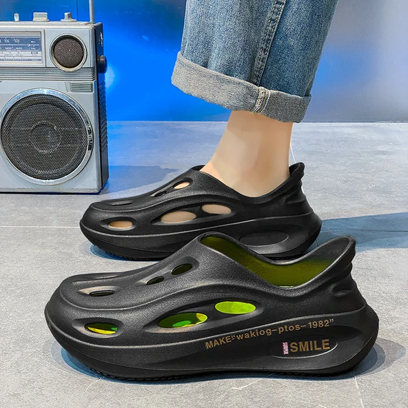 Unisex Yazlık Plaj Terliği (Siyah)