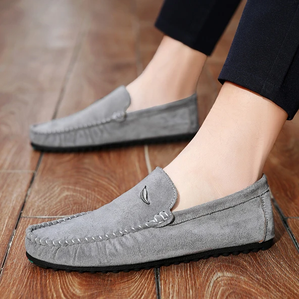Erkek Günlük Giyim Loafer Ayakkabı (Gri)