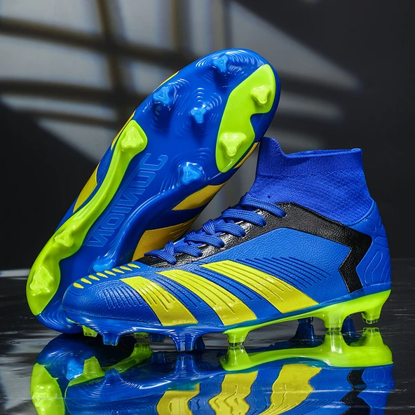 Unisex Kramponlu Futbol Ayakkabısı (Siyah Kramponlar) - Resim 7