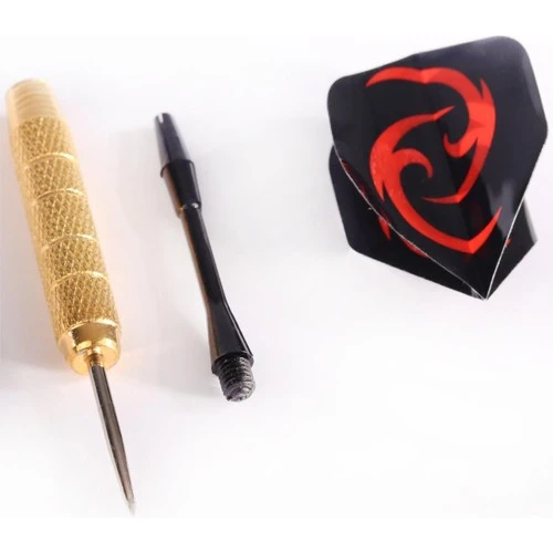 Delta 24 Gr. Dart Oku (3’lü Set) - Çelik Uç + Pirinç Gövde + Renkli Kanat - Dart Oku Seti - 3