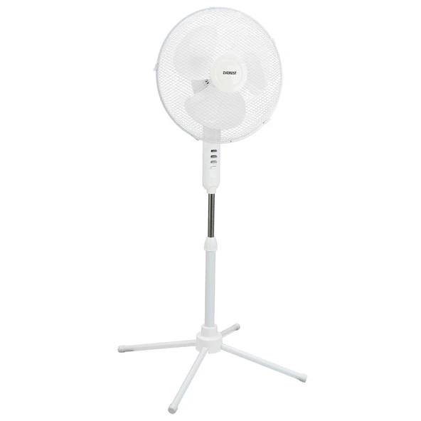 Everest FAN10 EcoWind Beyaz 16 Maks 45W 3 Kademe 1100RPM Metal Yıldız Ayak 3 Bıçaklı Vantilatör/ Pervanesi, Ev Tipi Vantilatör - 2